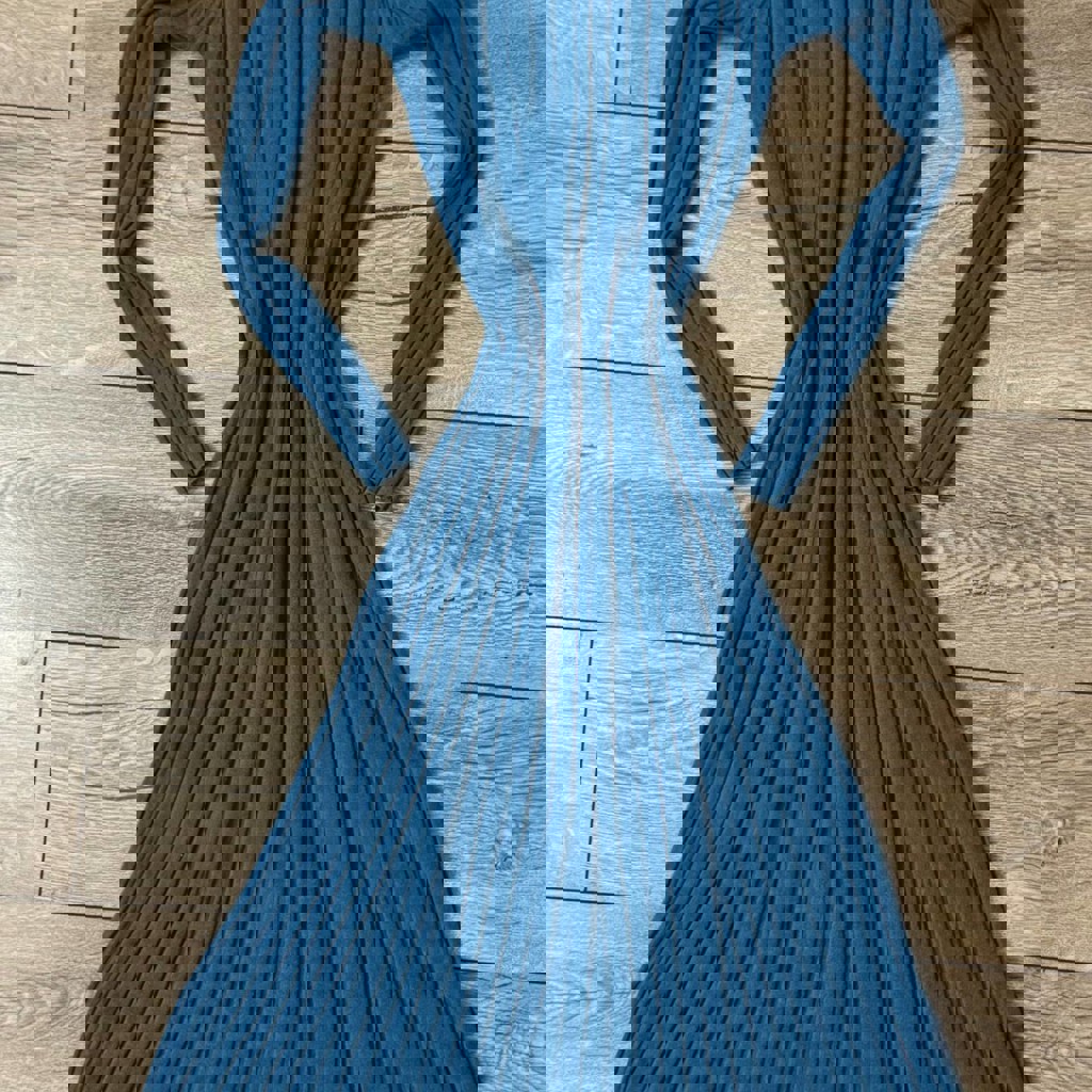 Платье в рубчик