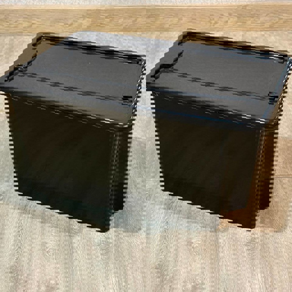 Плетёная корзина с крышкой