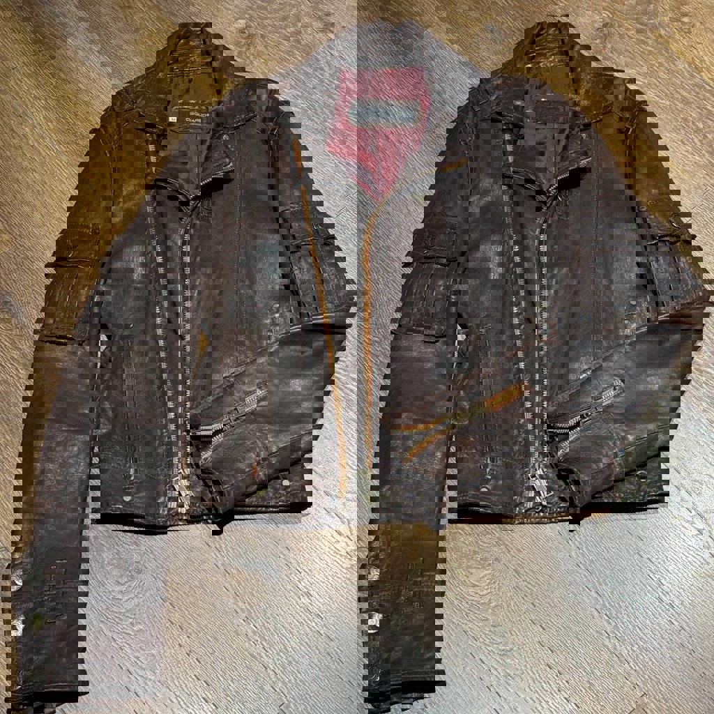 Кожаная куртка ZARA