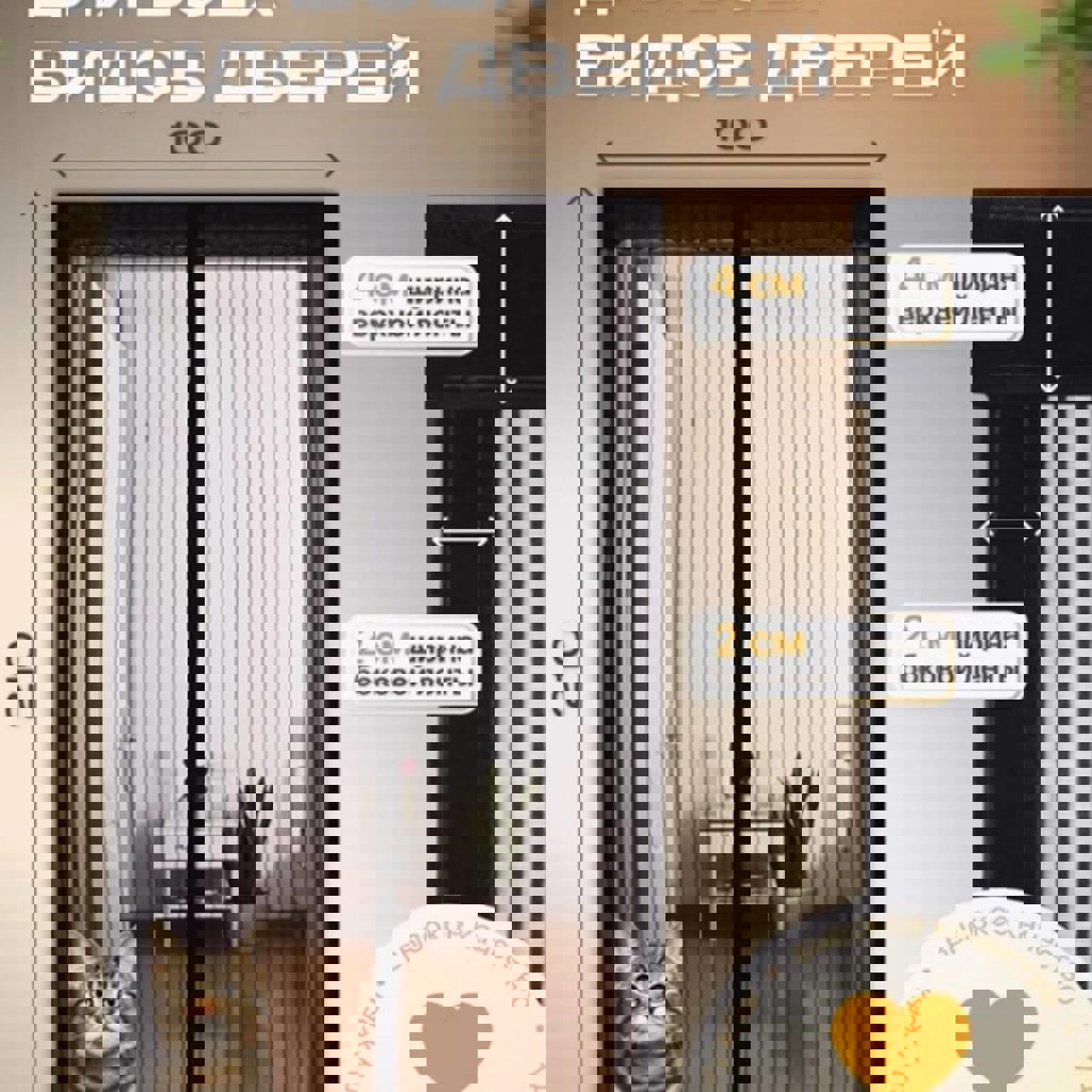 Москитная сетка с магнитным замком