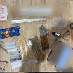 Декоративная стеклянная бутылка - фото 1