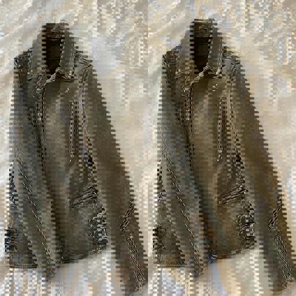 Кожаная куртка унисекс