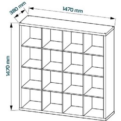 Стеллаж Ikea Kallax на 16 секций - фото 2