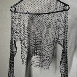 Прозрачная накидка с блестками - фото 2