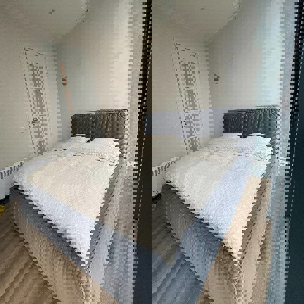 Мягкая двуспальная кровать