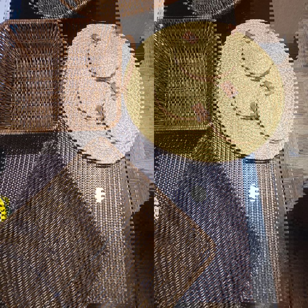 Набор плетеных корзин