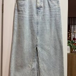 Юбка джинсовая Mango макси длина - фото 4