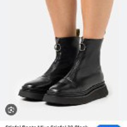 Кожаные ботинки сапоги - фото 2