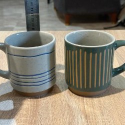 Керамические кружки в полоску - фото 5