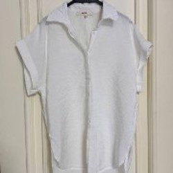 Белая блуза с длинным рукавом - фото 4