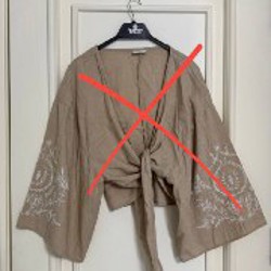 Белая блуза с длинным рукавом - фото 6