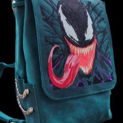 Рюкзак кожаный с вышивкой - фото 8