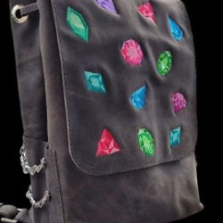 Рюкзак кожаный с вышивкой - фото 9