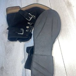 Кожаные замшевые ботинки женские - фото 2