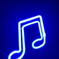 Подсветка декор светящаяся музыкальная нота - фото 1