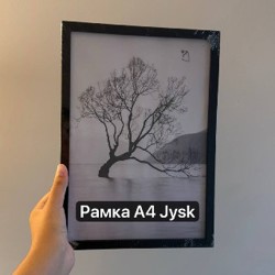 Новая черная рамка А4 Jysk - фото 3