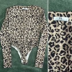 Леопардовый боди BSL - фото 1