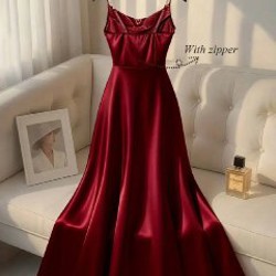 Красное платье в пол - фото 2