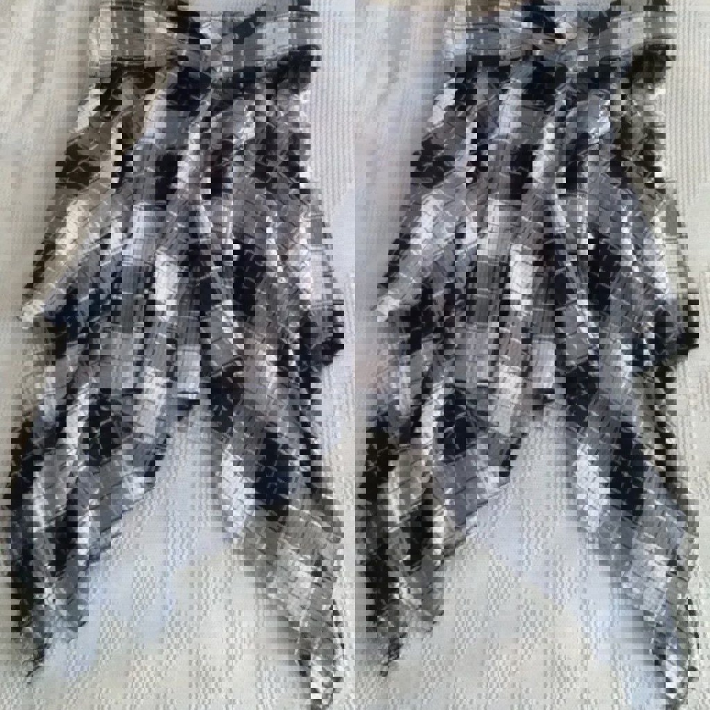 Ассиметричная юбка в клетку