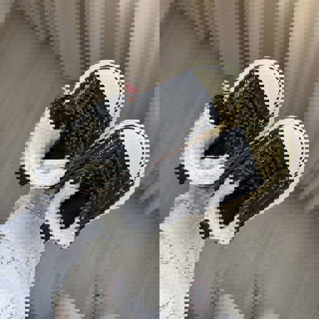 Теплые кеды в стиле Converse