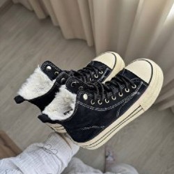Теплые кеды в стиле Converse - фото 2