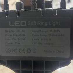 Кольцевая LED-лампа RL-18 - фото 2