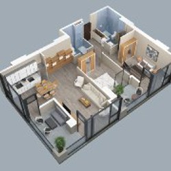 Квартира в жилом доме Well Home - фото 3