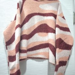 Свитер в голубую полоску - фото 5