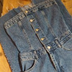 Джинсовое миди-платье - фото 4