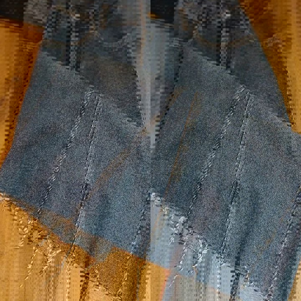 Джинсовое миди-платье