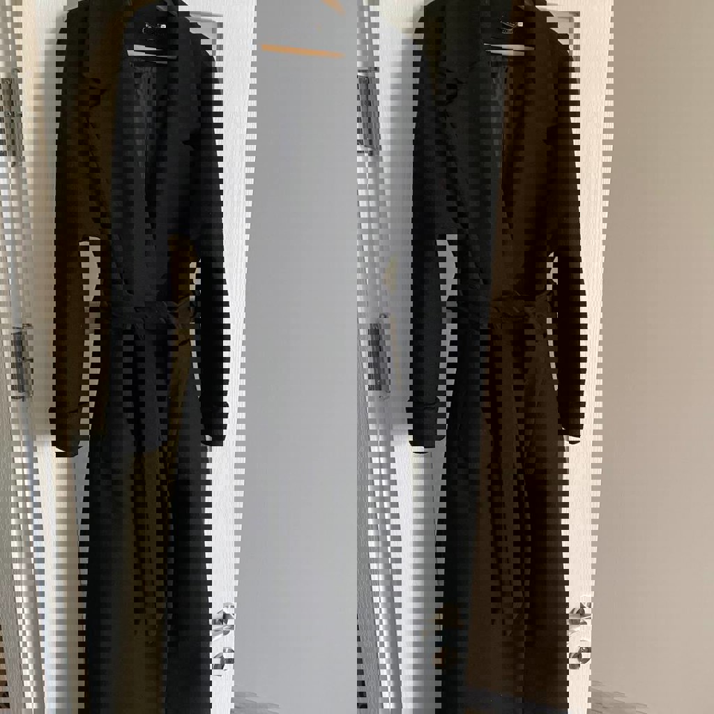 Теплое драповое пальто