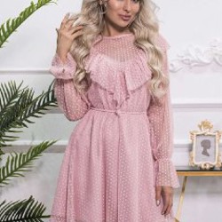 Платье пудрового цвета - фото 7