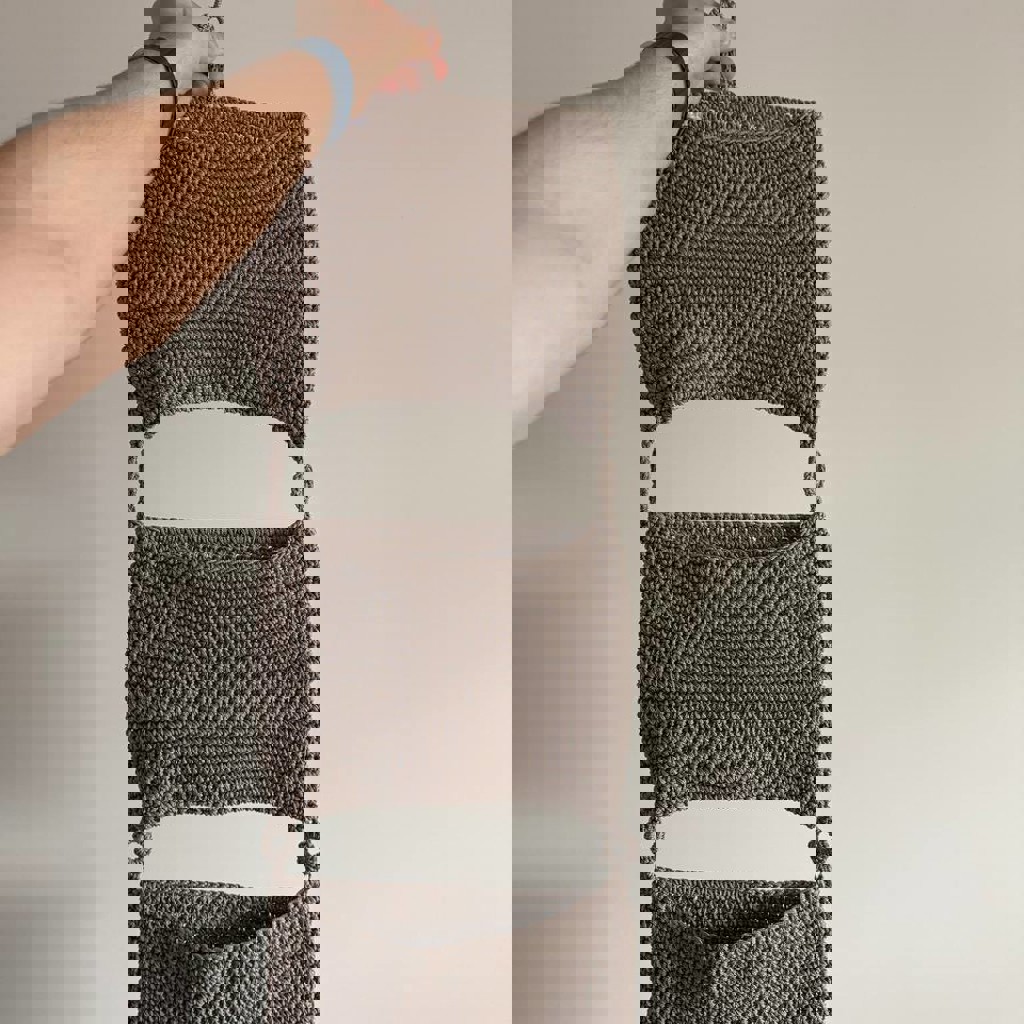 Плетеный подвесной органайзер