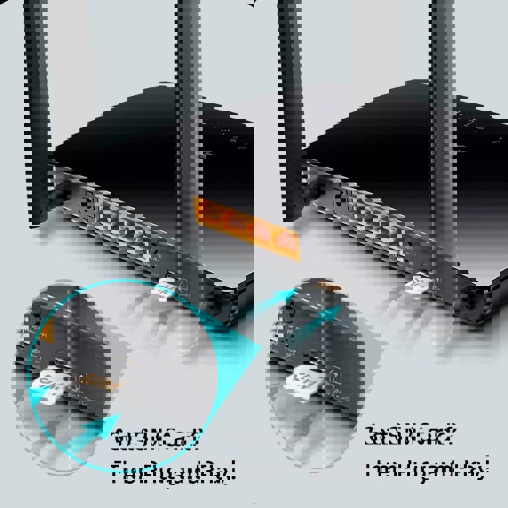 TP-Link Archer MR600 AC1200 LTE Router Black