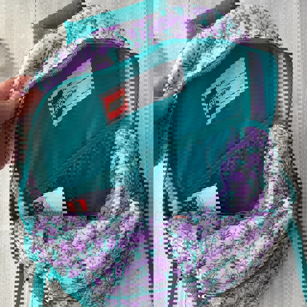 Рюкзак с лего цветами