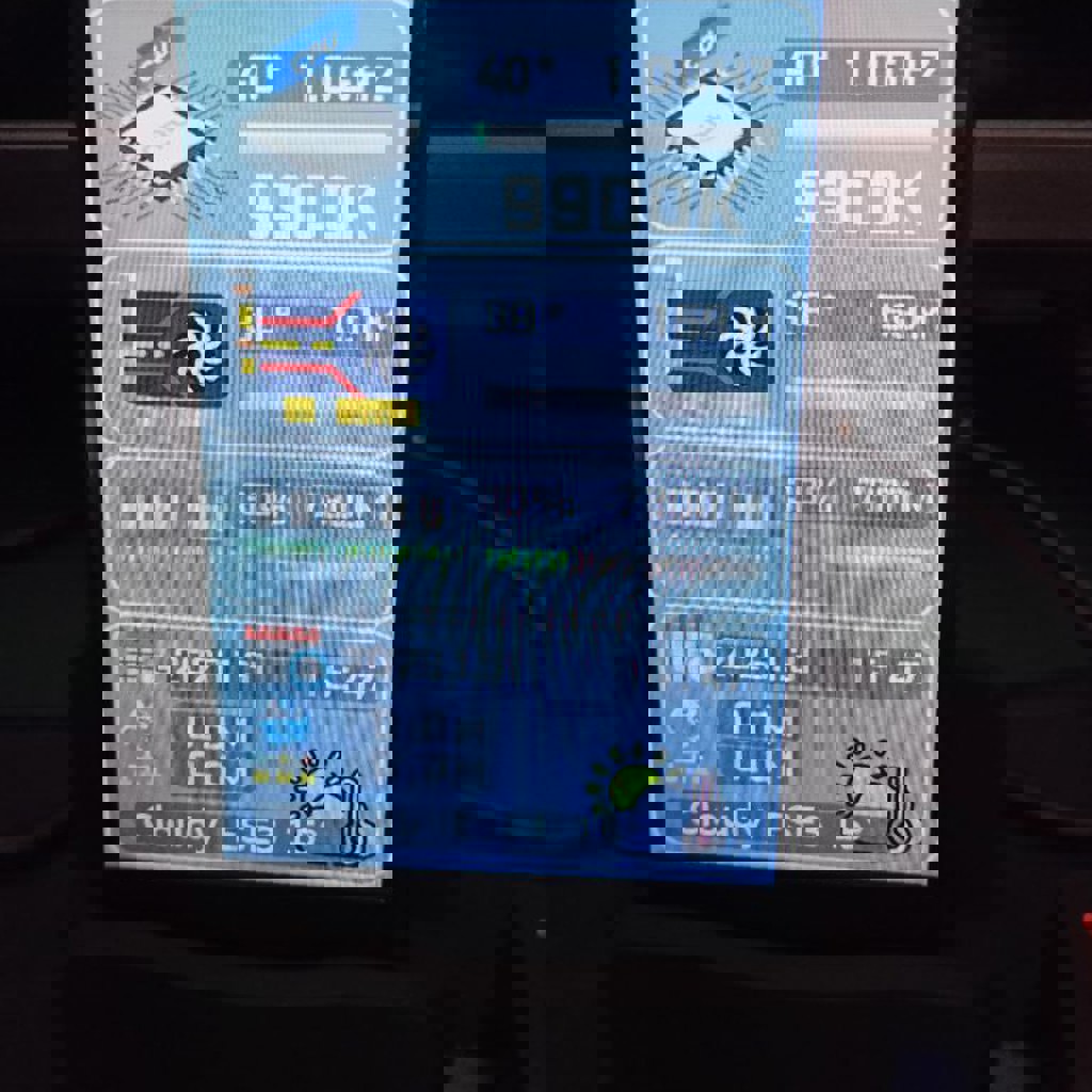 Экран для показаний датчиков