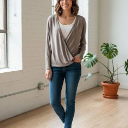 Блестящий джемпер/топ - фото 3