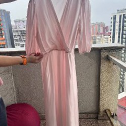 Платье нежно розовое - фото 1