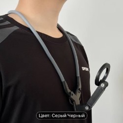 Магнитный держатель для телефона на шею - фото 3