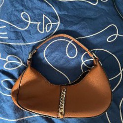 Винтажный замшевый клатч - фото 1