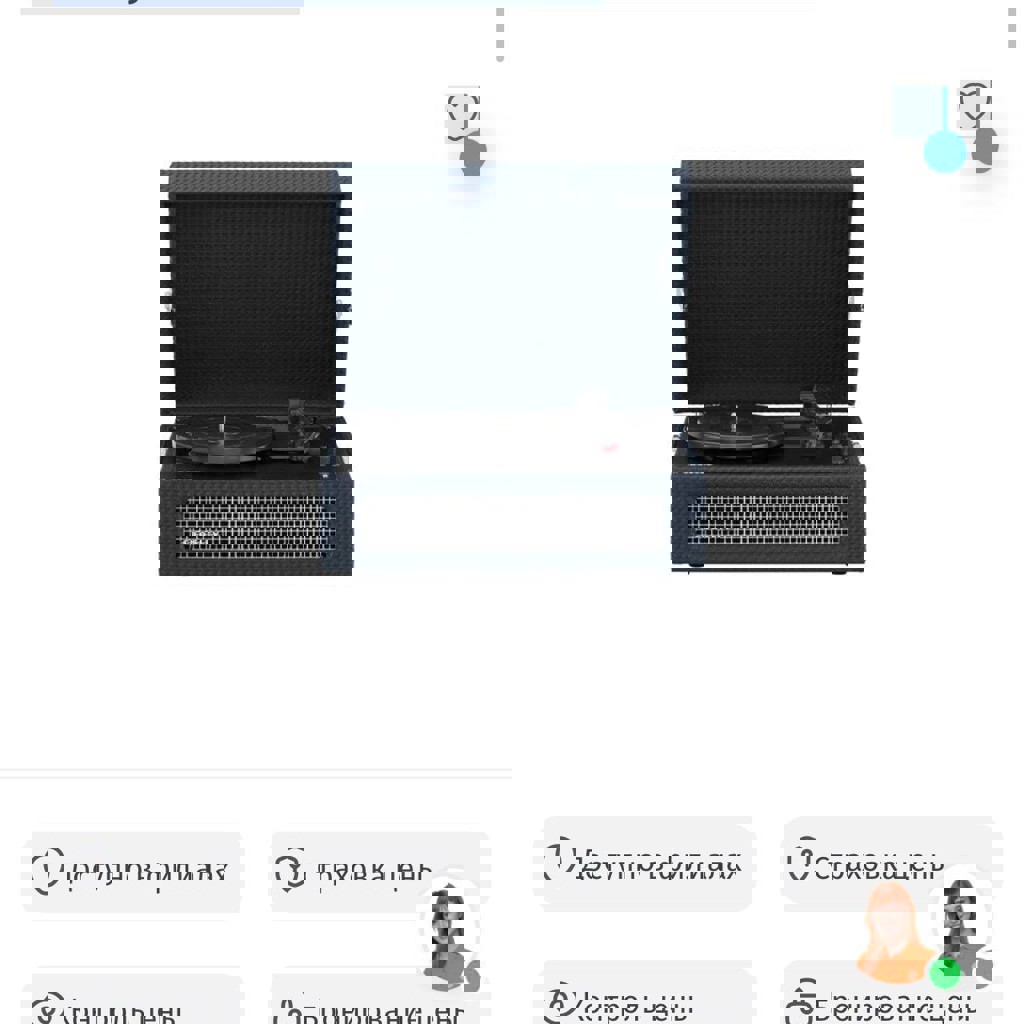 Crosley Voyager Turntable Washed Navy