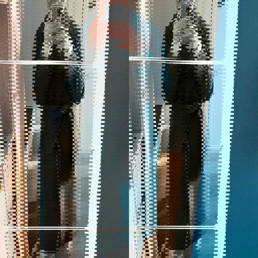 Пальто зеленое