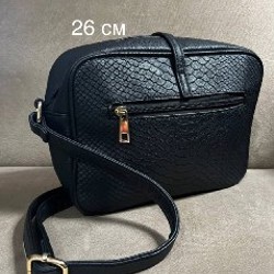 Сумка с имитацией змеиной кожи - фото 7