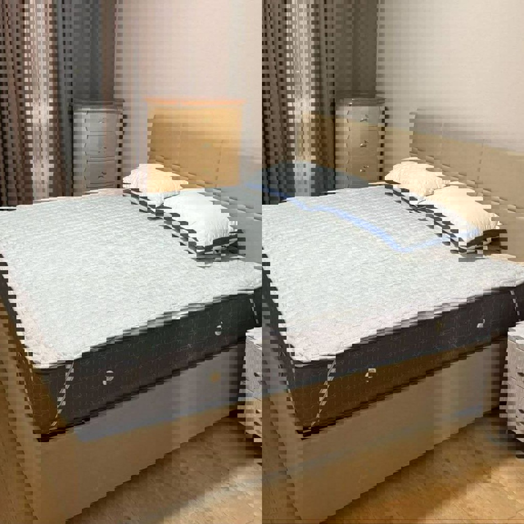 Кровать с высоким матрасом