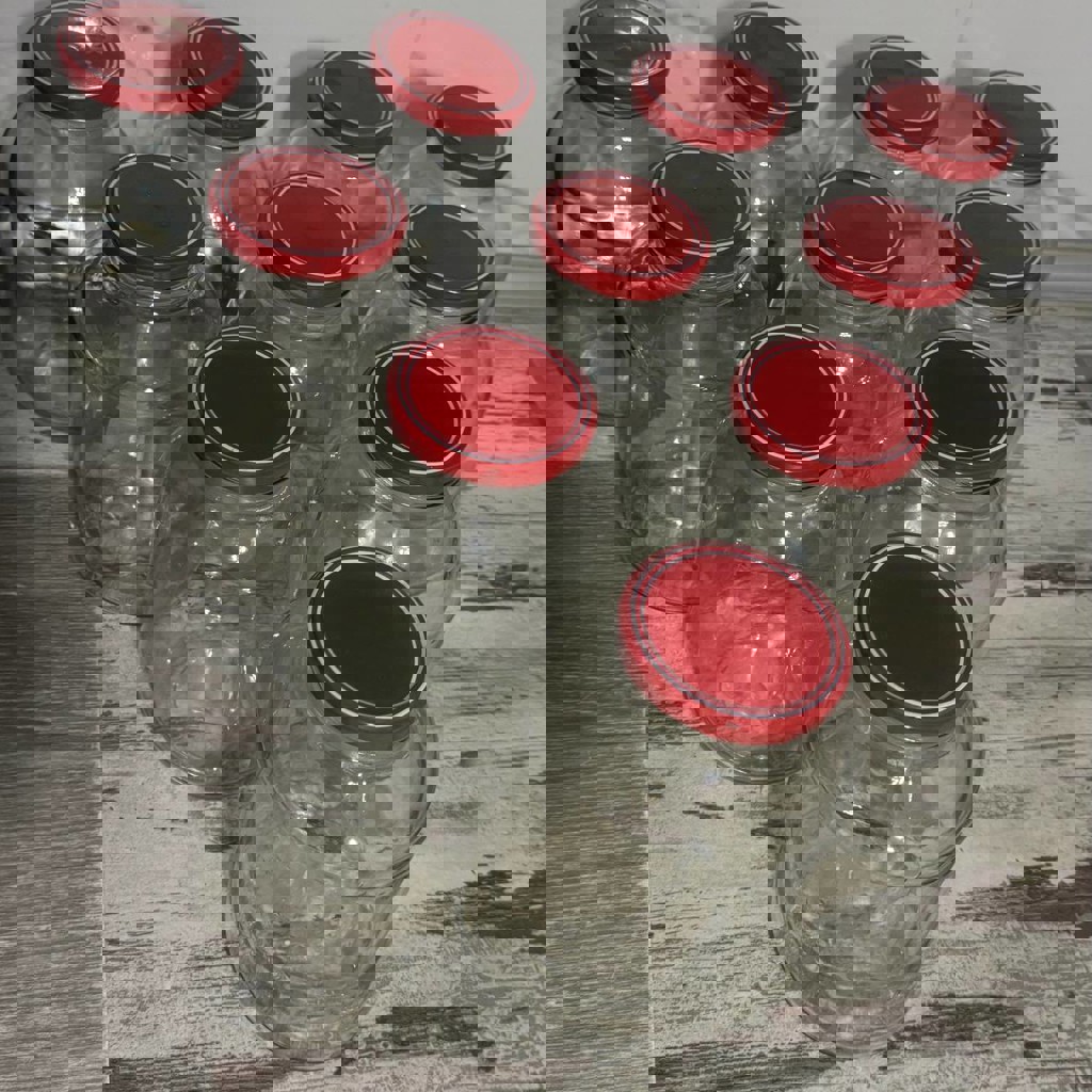 Стеклянные банки 2 л с крышками