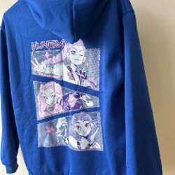 Утепленная худи с принтом аниме - фото 2