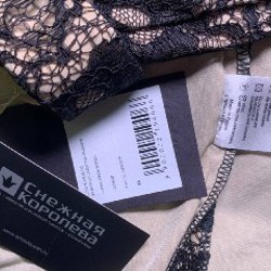 Чёрное длинное кружевное платье - фото 3