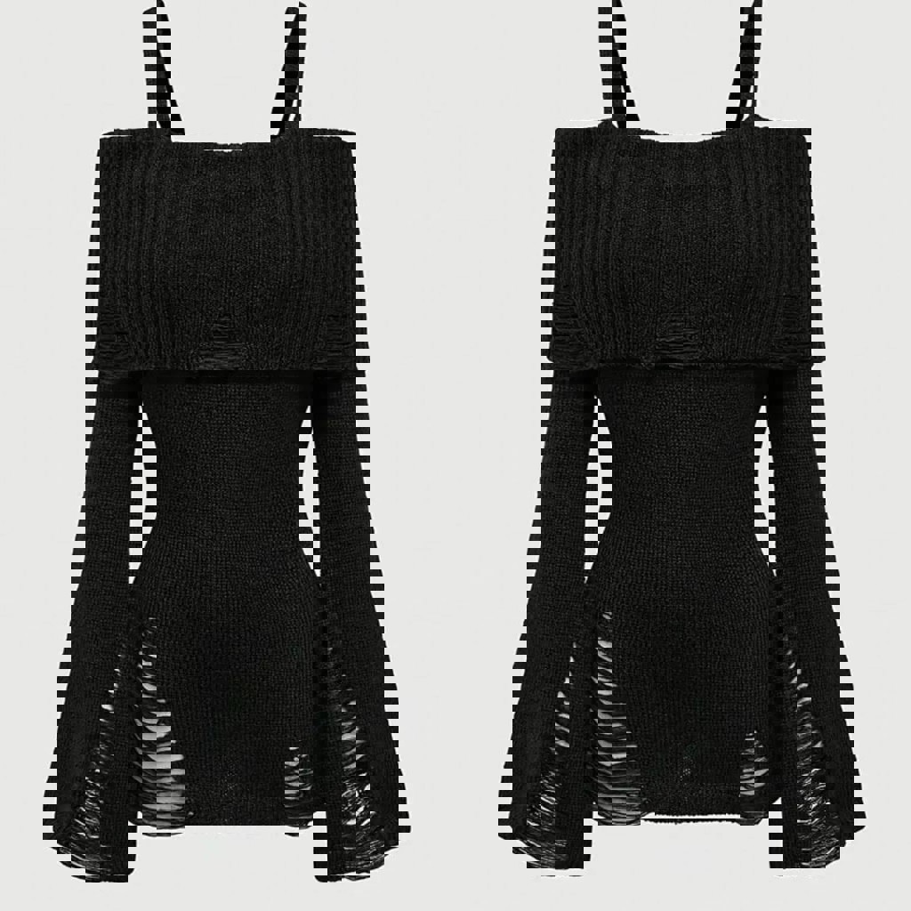 Кофта с спущенными плечами