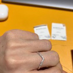 Кольцо серебряное с фианитами - фото 4