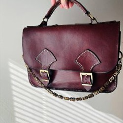 Аутентичная сумка из плотной кожи - фото 2